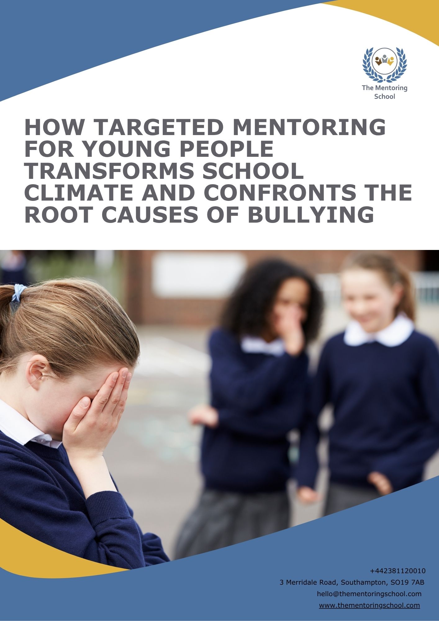 Mentoring to Combat Bullying in Schools report cover